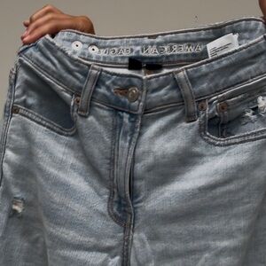 ✨BETTER  PHOTOS✨ American Eagle Outfitters Light Blue Straight Leg Jeans